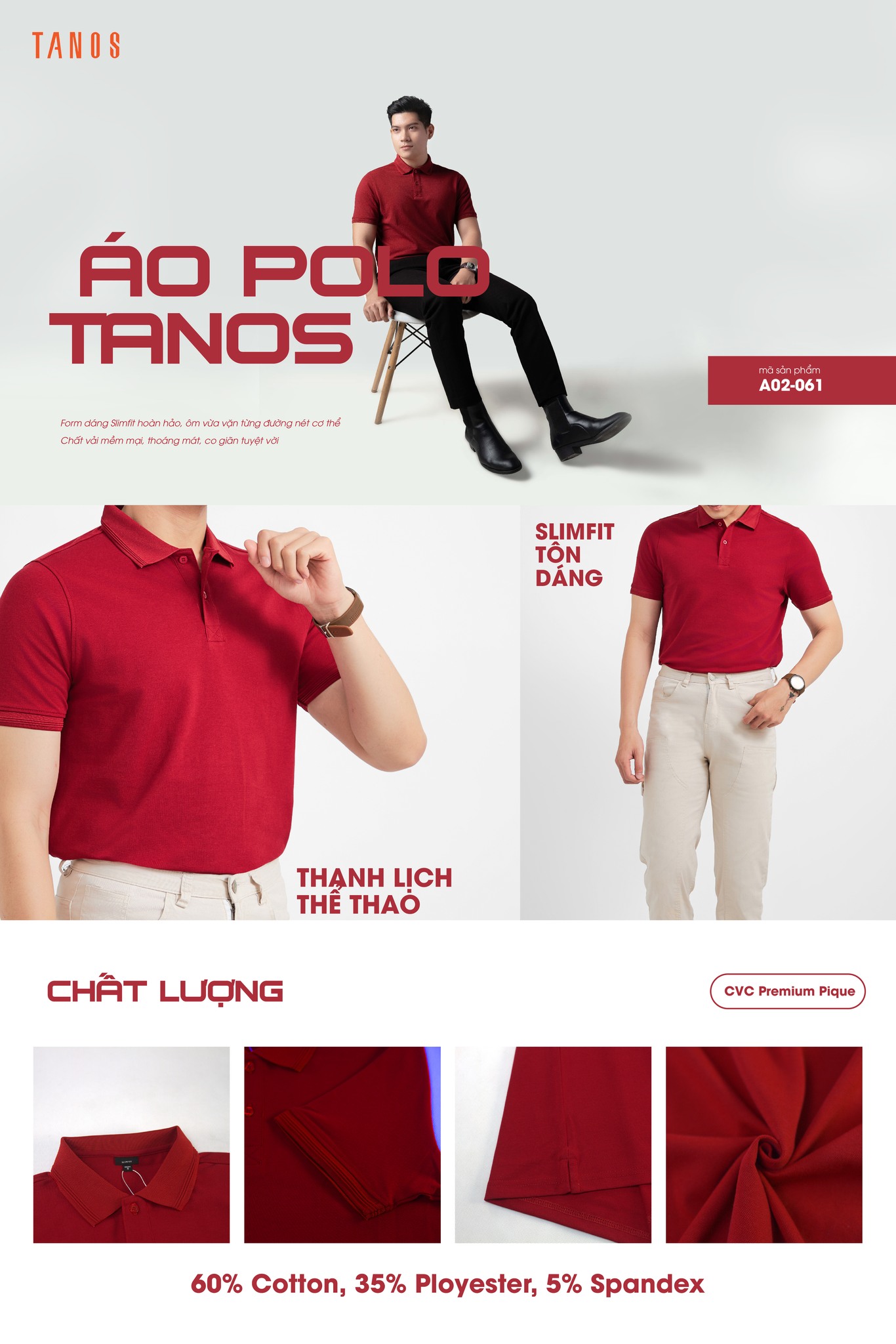 Áo polo chất lượng tại Tanos