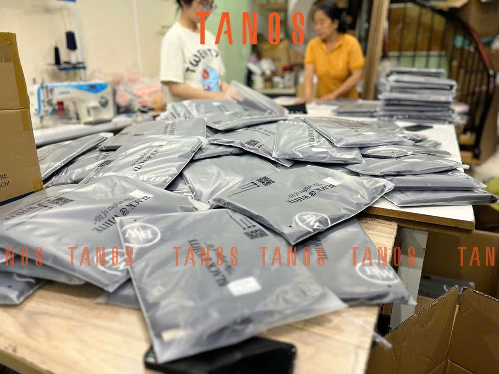 Tanos xưởng may áo thun hỗ trợ đầy đủ dịch vụ hậu cần